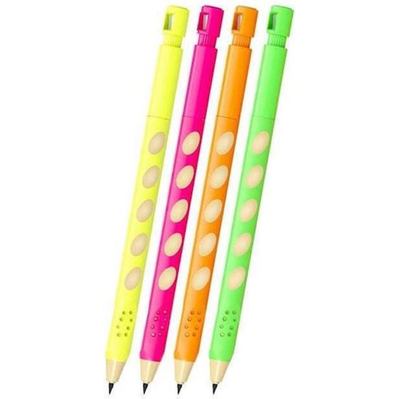 Μηχανικό Μολύβι ErichKrause Gripline Neon 2.0mm με Ξύστρα HB 65564