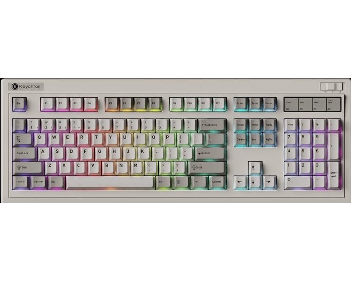 Keychron K10 Ultra (K10U-H4) ZMK Wireless 8K Mechanical Keyboard BananaSwitch (Hot-Swap) 100% Us Lay