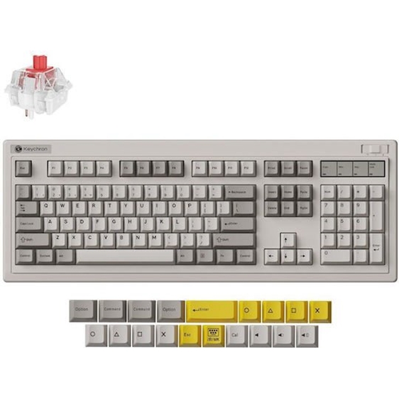Keychron K10 Ultra (K10U-H4) ZMK Wireless 8K Mechanical Keyboard BananaSwitch (Hot-Swap) 100% Us Lay