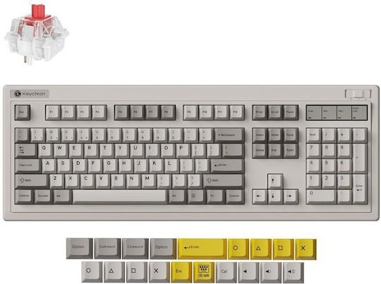Keychron K10 Ultra (K10U-H4) ZMK Wireless 8K Mechanical Keyboard BananaSwitch (Hot-Swap) 100% Us Lay