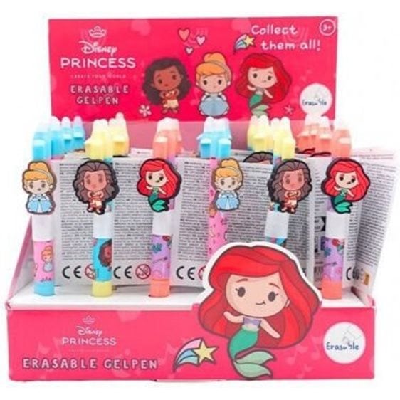 Canenco Στυλό Gel Erasable με Κλιπ Disney Princess DP253247