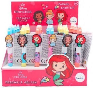 Canenco Στυλό Gel Erasable με Κλιπ Disney Princess DP253247