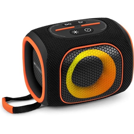 LAMTECH PORTABLE RGB WIRELESS V5.3 SPEAKER 20W BLACK ORANGE