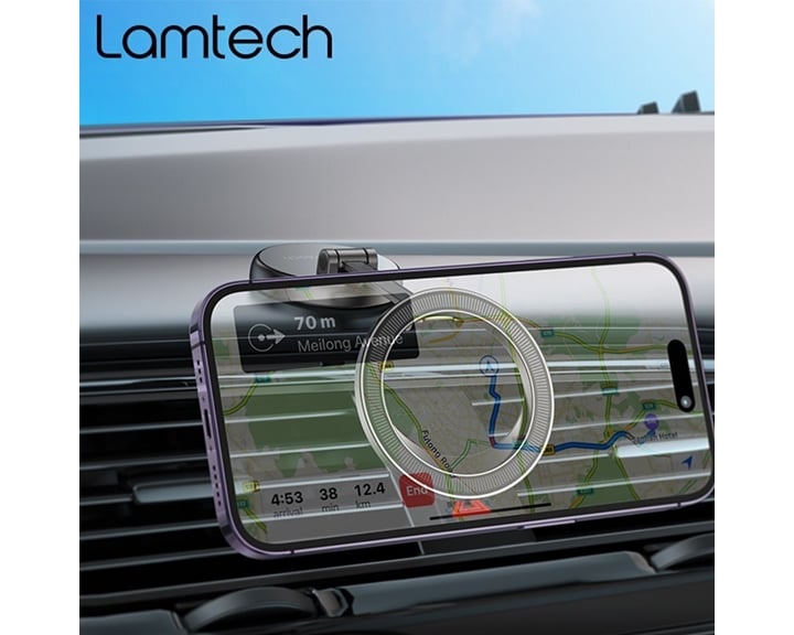 Lamtech Foldable Magnetic Metallic Car Holder