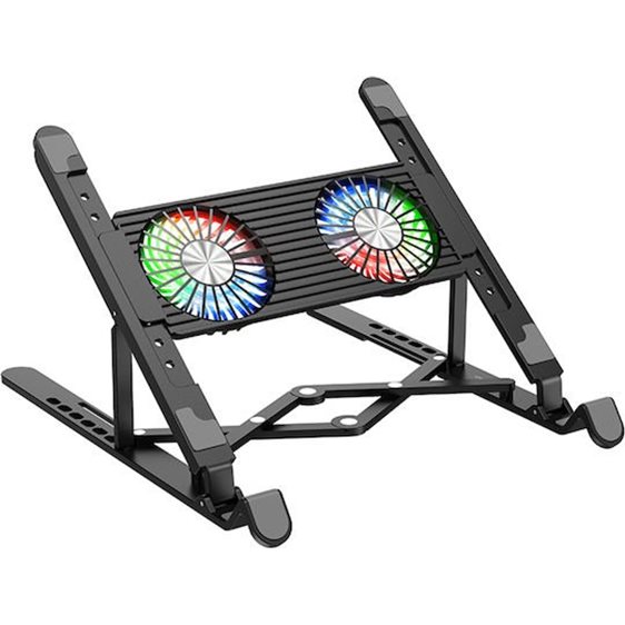 Lamtech Notebook Rgb Metal Folding Bracket 17.3'' Black