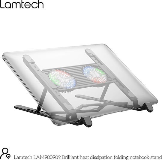 Lamtech Notebook Rgb Metal Folding Bracket 17.3'' Black
