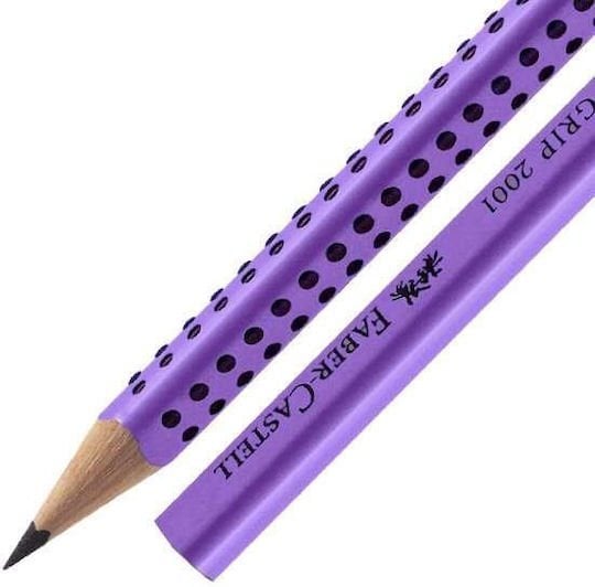 Μολύβι Faber-Castell Τριγωνικό Grip 2001 HB Λιλά 217037
