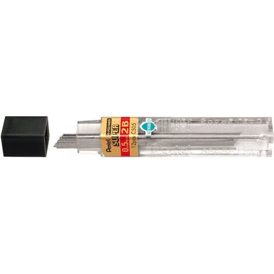 Μύτες Pentel Μηχανικών Μολυβιών 0,5ΜΜ 2Β