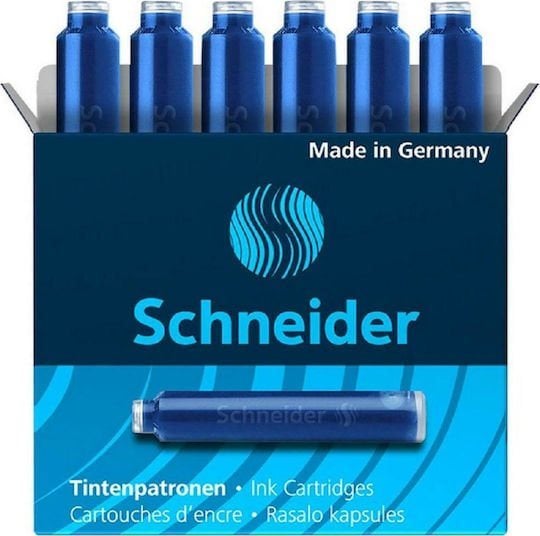 ΜΕΛΑΝΙ ΠΕΝΑΣ SCHNEIDER ΜΠΛΕ (ΑΜΠΟΥΛΕΣ 6ΤΜΧ)