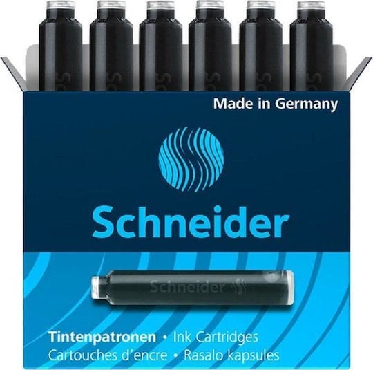Μελάνι Πέννας Schneider Μαύρο (Αμπούλες 6 Τμχ)