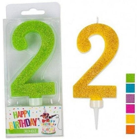 Κερί Trend Glitter 0-9 Maxi