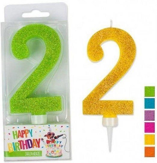 Κερί Trend Glitter 0-9 Maxi