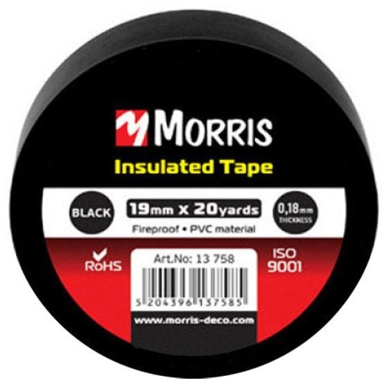 Μονωτική Ταινία Morris 19mmx20Y Μαύρη