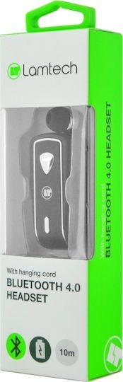 LAMTECH RETRACTABLE BT 5.3 CLIP ON HEADSET BLACK (HANGING CORD)