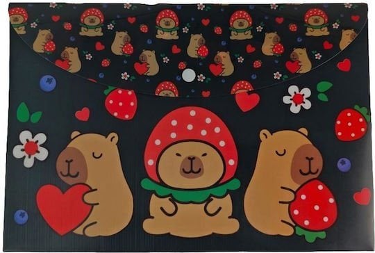 Φάκελος με Κουμπί Α4 Capybara 000587556