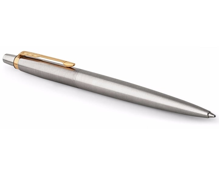 Parker Jotter BP GT Ασημί με Χρυσό Κλιπ