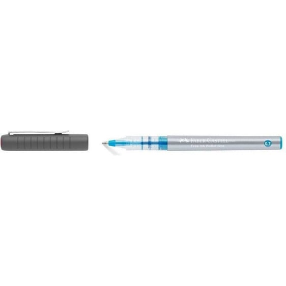 Στυλό Faber-Castell  Rollerball 0.7mm Sky Blue με Μπλε Μελάνι Free Ink Roller Fine 348147