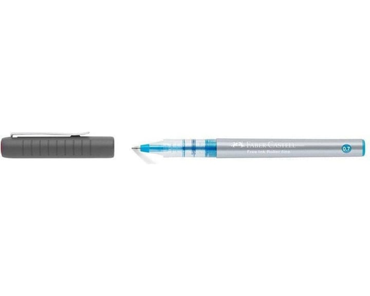 Στυλό Faber-Castell  Rollerball 0.7mm Sky Blue με Μπλε Μελάνι Free Ink Roller Fine 348147