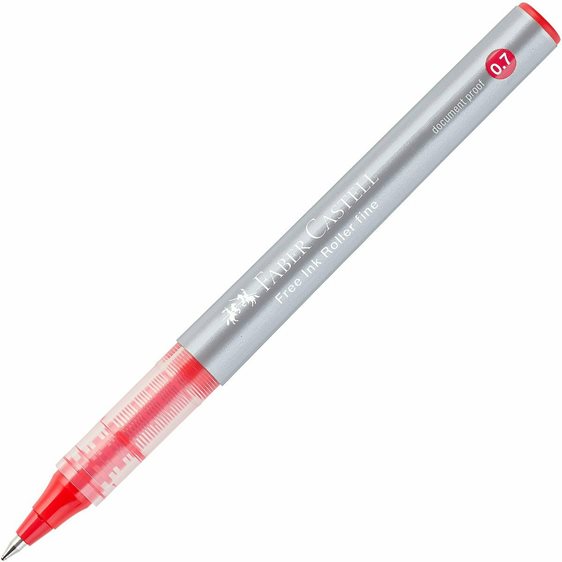 Στυλό Faber-Castell  Rollerball 0.7mm Κόκκινο  Free Ink Roller Fine 348121