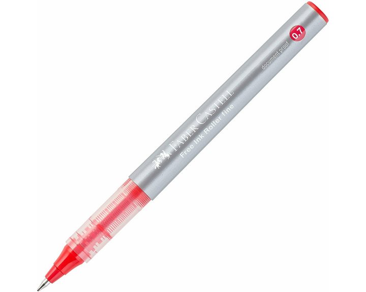 Στυλό Faber-Castell  Rollerball 0.7mm Κόκκινο  Free Ink Roller Fine 348121