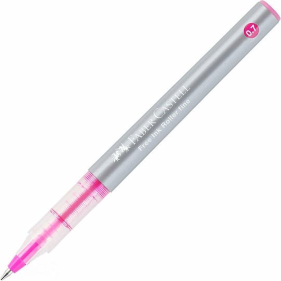 Στυλό Faber-Castell  Rollerball 0.7mm  Ροζ Μελάνι Free Ink Roller Fine 348147
