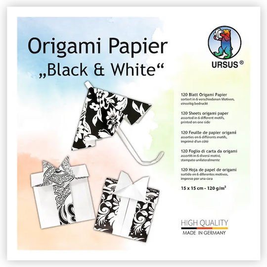 Origami Black& White 120 φ.  15χ15/120gr
