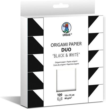 ΧΑΡΤΙ URSUS 15x15/80gr ORIGAMI BLK&WHITE DUO 100Φ