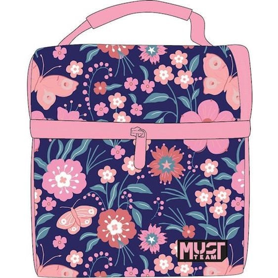 Τσαντάκι Φαγητού Ισοθερμικό Must Team 22x16x28  Butterfly Flowers 000587423