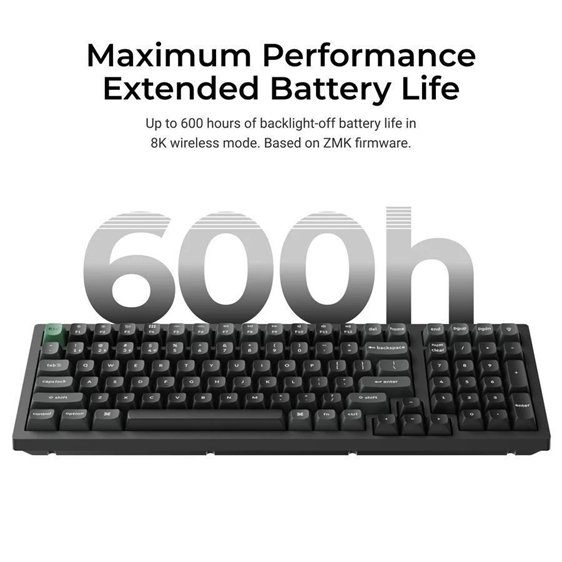 Keychron K10 Ultra (K10U-H1) ZMK Wireless 8K Mechanical Keyboard Red Switch (Hot-Swap) 100% Us Lay