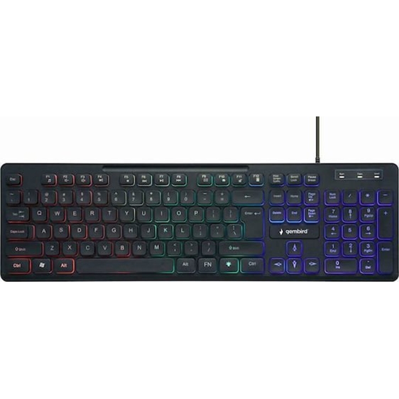 GEMBIRD 3-COLOR BACKLIGHT KEYBOARD BLACK