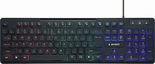GEMBIRD 3-COLOR BACKLIGHT KEYBOARD BLACK