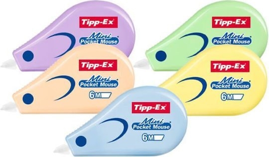 Διορθωτική Ταινία Bic Tipp-ex Mini Pocket Mouse Pastel 5mmX6m