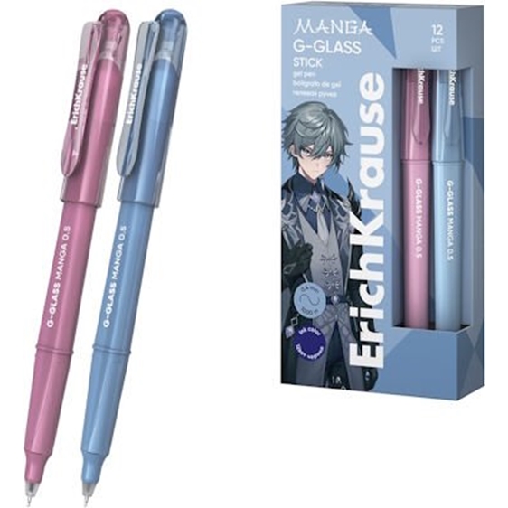 Στυλό ErichKrause Gel G-Glass Manga 0.5 Blue 61305
