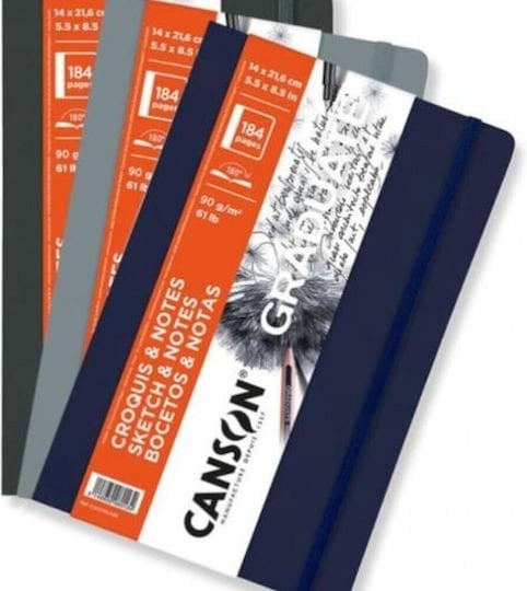 Graduate Canson Sketch Notes Book 90gr 14x21.5cm184 pages