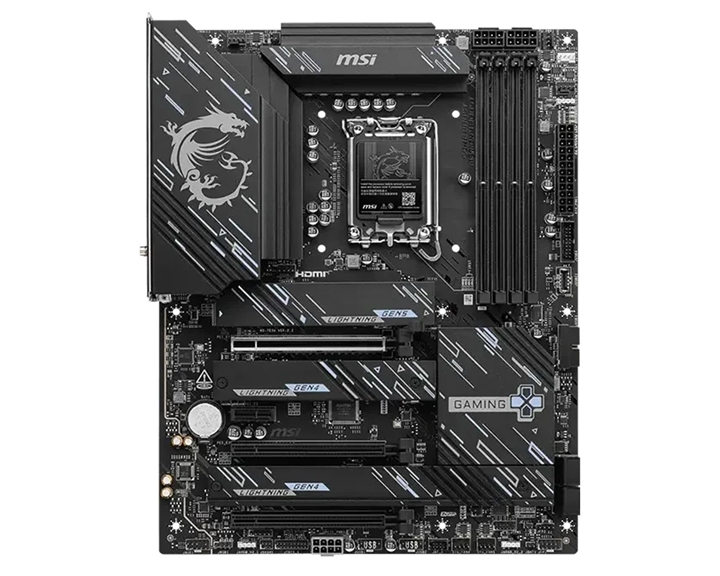 MSI MB Z890 GAMING PLUS WIFI6E, SOCKET INTEL LGA1851, CS INTEL Z890, 4 DIMM SOCKETS DDR5, DP/HDMI, PCI-E GEN 5.0, 5G LAN, WIFI6E, ATX, 3YW.