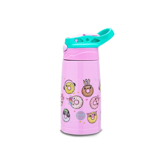 CoolPack Παγούρι Θερμός Ανοξείδωτος με Καλαμάκι Hot and Gold 350ml Happy Donuts