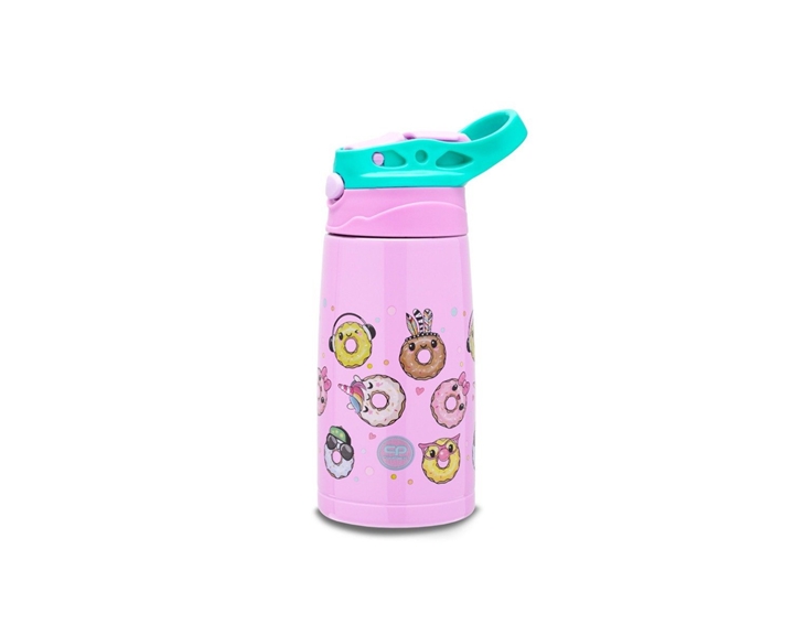 CoolPack Παγούρι Θερμός Ανοξείδωτος με Καλαμάκι Hot and Gold 350ml Happy Donuts