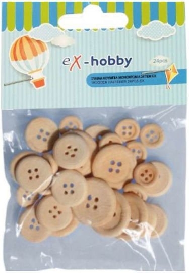 Κουμπια ex-hobby φυσικο χρώμα