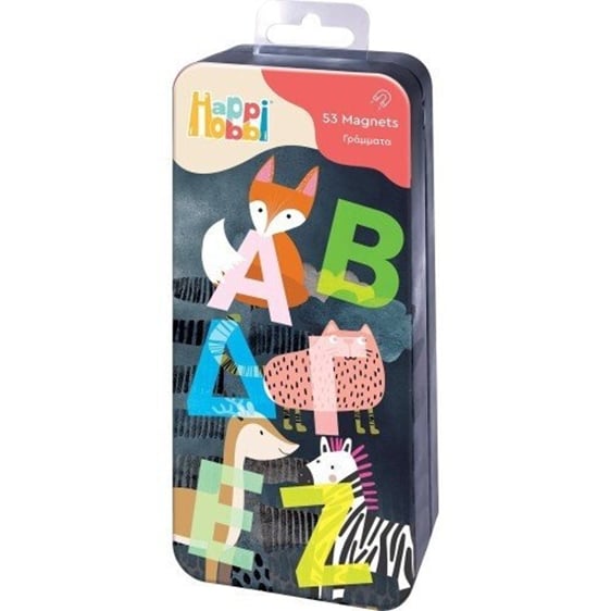 As company Happi Hobbi Happihobbi Magnet Tin Γράμματα Εκπαιδευτικοί Χάρτινοι Μαγνήτες Για 3+ Χρονών 1029-64070 / 2