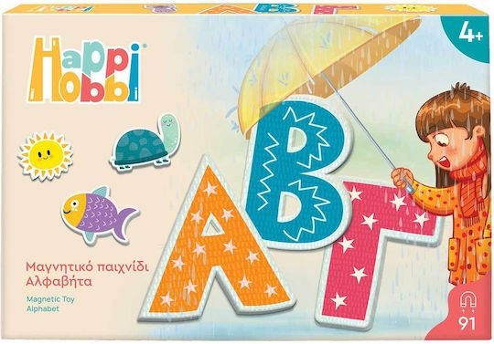 As company Happihobbi Αλφαβήτα 91 Εκπαιδευτικοί Χάρτινοι μαγνήτες για 4+ Χρονών 1029-64075
