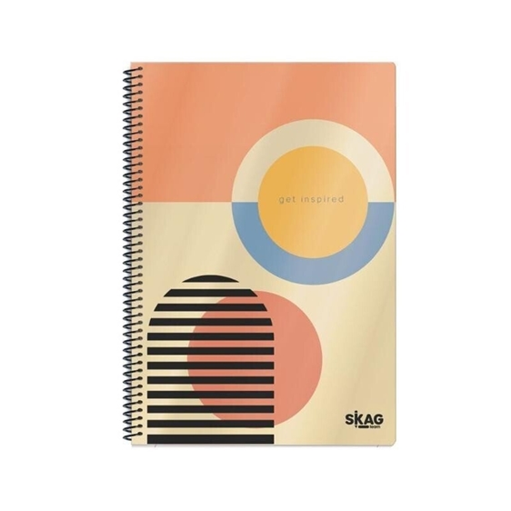 Τετράδιο Skag Σπιράλ Bauhaus A4 2Θ 80γρ