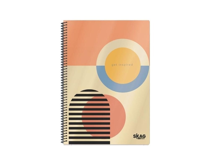 Τετράδιο Skag Σπιράλ Bauhaus A4 2Θ 80γρ