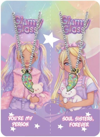 Κολιέ Φιλίας Καρδιά με Μαγνήτη Glammy Gloss 000630034