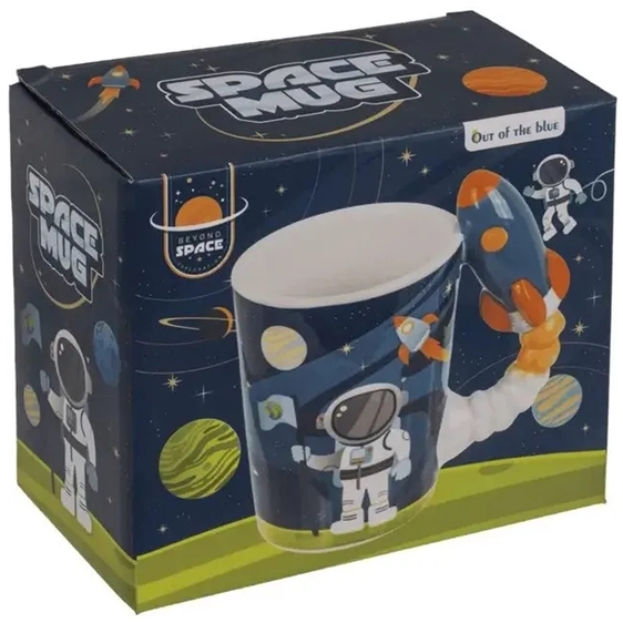 Κούπα Space με Χερούλι Πύραυλο 13x13cm 375ml