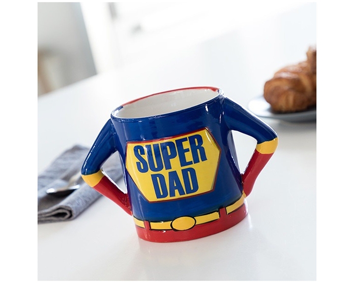 Κούπα Super Dad 18x11cm Stoneware 500ml σε κουτάκι δώρου