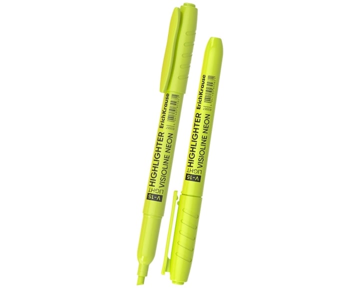 Μαρκαδόρος Υπογράμμισης Erichkrause Visioline V-15 Light Neon Yellow 65567