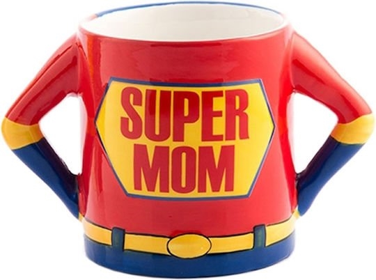 Κούπα Super Mom Stoneware 18x11cm 500ml σε κουτάκι δώρου