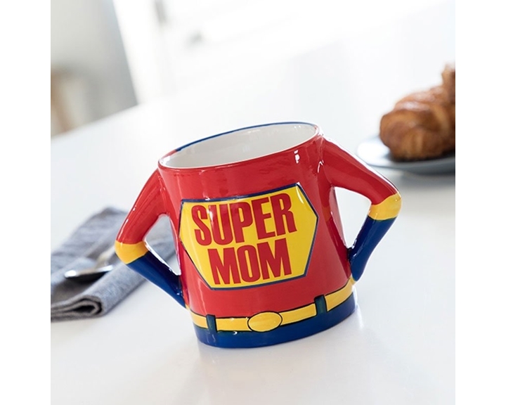 Κούπα Super Mom Stoneware 18x11cm 500ml σε κουτάκι δώρου