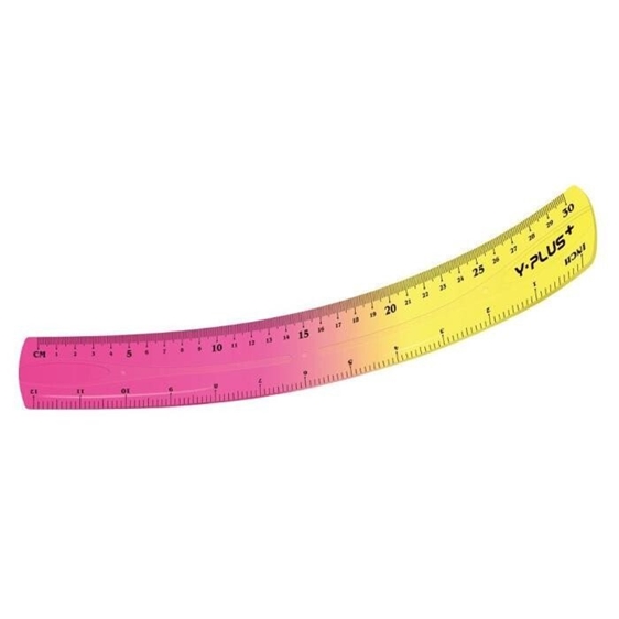 Y-Plus Χάρακας ColorRuler Unbreakable 30cm