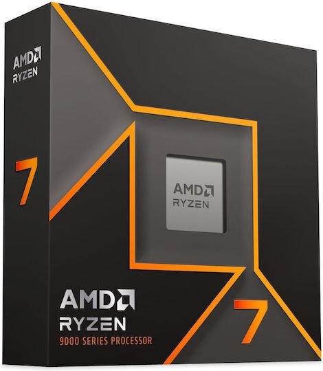 AMD CPU RYZEN 7 9700X TRAY, 8C/16T, 3.8-5.5GHz, CACHE 8MB L2+32MB L3, SOCKET AM5, GPU, TRAY, 1YW.